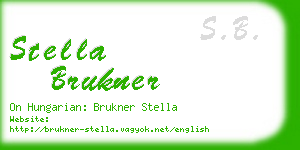 stella brukner business card